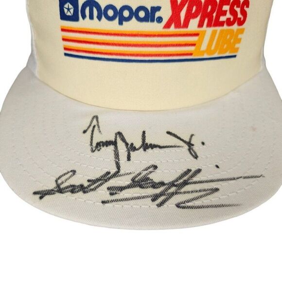 Vintage Dodge Mopar Racing Hat Mens One Size Scott Geoffrion Tommy Johnson Jr - Picture 2 of 7